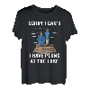 Tut mir leid, ich kann nicht. Ich habe vor, am See zu angeln, Vater, Sohn T-Shirt