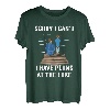 Tut mir leid, ich kann nicht. Ich habe vor, am See zu angeln, Vater, Sohn T-Shirt