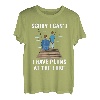 Tut mir leid, ich kann nicht. Ich habe vor, am See zu angeln, Vater, Sohn T-Shirt