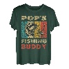 Funny Fishing Pop's Fishing Buddy Vintage Angeln T-Shirt