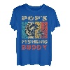 Funny Fishing Pop's Fishing Buddy Vintage Angeln T-Shirt
