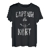 Herren Lustiges personalisiertes Bootsshirt mit Vorname Captain Kurt T-Shirt