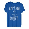Herren Lustiges personalisiertes Bootsshirt mit Vorname Captain Kurt T-Shirt