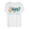 Peace Love Beach Sommer-Urlaubs-Sonnenbrille T-Shirt