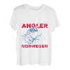 Herren Echte Angler Fahren Nach Norwegen, Hochsee Angeln Nordkap T-Shirt
