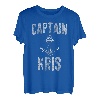 Herren Lustiges personalisiertes Bootsshirt mit Vorname Captain Kris T-Shirt