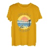 Lange Strand-Souvenir-Bekleidung - Retro-Vintage-Stil langer Strand T-Shirt