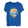 Lange Strand-Souvenir-Bekleidung - Retro-Vintage-Stil langer Strand T-Shirt