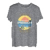 Lange Strand-Souvenir-Bekleidung - Retro-Vintage-Stil langer Strand T-Shirt
