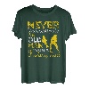 Herren Unterschätze niemals einen alten Mann mit einer Angelrute Dad Angler T-Shirt