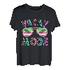 Retro Leopard Sommer Vacay Made Palme Tree Beach T-Shirt