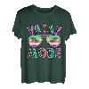 Retro Leopard Sommer Vacay Made Palme Tree Beach T-Shirt