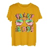 Retro Leopard Sommer Vacay Made Palme Tree Beach T-Shirt
