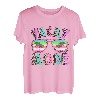 Retro Leopard Sommer Vacay Made Palme Tree Beach T-Shirt
