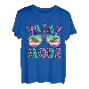 Retro Leopard Sommer Vacay Made Palme Tree Beach T-Shirt