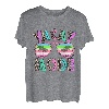Retro Leopard Sommer Vacay Made Palme Tree Beach T-Shirt