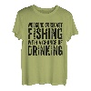 Wochenendvorhersage, Angeln mit einer Chance, lustig zu trinken T-Shirt