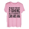 Wochenendvorhersage, Angeln mit einer Chance, lustig zu trinken T-Shirt