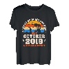 Kinder 4 Jahre alte Angelfreunde geboren Oktober 2019 - 4. Geburtstag T-Shirt