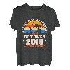 Kinder 4 Jahre alte Angelfreunde geboren Oktober 2019 - 4. Geburtstag T-Shirt