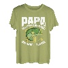 Herren Angler Papa der Mann der Mythos die Angel Legende Vatertag T-Shirt