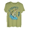 1 Jahr alt Angeln Geburtstag 1. Barsch Fisch Kinder Kleinkind T-Shirt