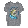 1 Jahr alt Angeln Geburtstag 1. Barsch Fisch Kinder Kleinkind T-Shirt