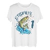 1 Jahr alt Angeln Geburtstag 1. Barsch Fisch Kinder Kleinkind T-Shirt