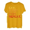 Eat. Sleep Fish Wiederholung T-Shirt