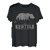 Seattle Washington Bear Grizzly Pride im Freien, Vintage-Stil T-Shirt