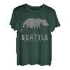 Seattle Washington Bear Grizzly Pride im Freien, Vintage-Stil T-Shirt