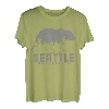 Seattle Washington Bear Grizzly Pride im Freien, Vintage-Stil T-Shirt