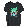 Einzigartiges Oktopus-T-Shirt mit bunten niedlichen Oktopus-Trommeln T-Shirt