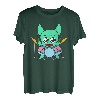 Einzigartiges Oktopus-T-Shirt mit bunten niedlichen Oktopus-Trommeln T-Shirt