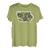 Iowa Camo Map Shirt, Jagdausrüstung, Camo Home Apparel T-Shirt