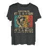 Lustige Vintage-Angelwitze, für Damen und Herren, Fischer, Barsch, Fisch T-Shirt