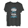 Damen Ehemann Ehefrau Angeln Design für eine Fischerfrau T-Shirt