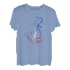 Seefahrt Bootsanker Puerto Rico / Rican Flag Ozean Angeln T-Shirt