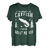 Ich frage mich, ob Wels zu lustig an mich denken, Angeln T-Shirt