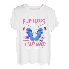 Ich bin ein Flip Flops- und Angelmädchen T-Shirt