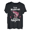 Angeln Coole Mädchen gehen Angeln Fischen Fischer T-Shirt