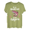 Angeln Coole Mädchen gehen Angeln Fischen Fischer T-Shirt