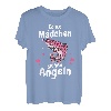 Angeln Coole Mädchen gehen Angeln Fischen Fischer T-Shirt