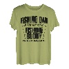 Funny Dad And Baby Matching Vatertag Angeln T-Shirt