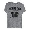 Funny Dad And Baby Matching Vatertag Angeln T-Shirt