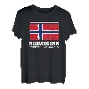 Norwegen Offiziell Abhängig Flagge Skandinavien Urlaub T-Shirt