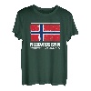 Norwegen Offiziell Abhängig Flagge Skandinavien Urlaub T-Shirt