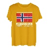Norwegen Offiziell Abhängig Flagge Skandinavien Urlaub T-Shirt