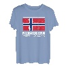 Norwegen Offiziell Abhängig Flagge Skandinavien Urlaub T-Shirt