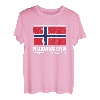 Norwegen Offiziell Abhängig Flagge Skandinavien Urlaub T-Shirt